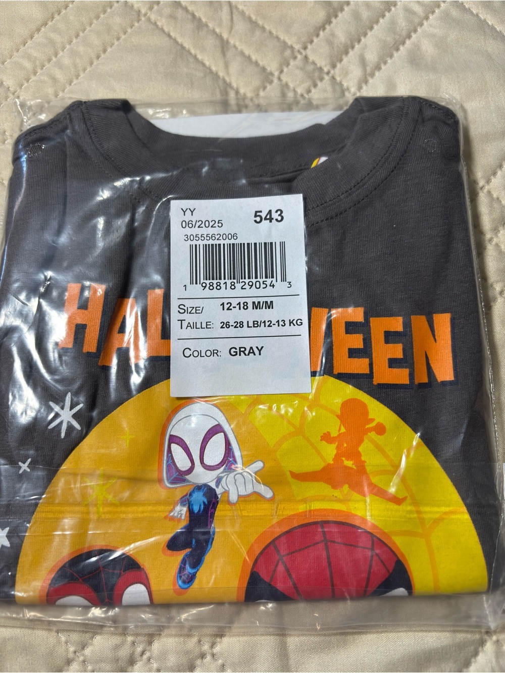 Spidey 12-18M Halloween Team-Up Graphic Tee - Picture 3 of 4